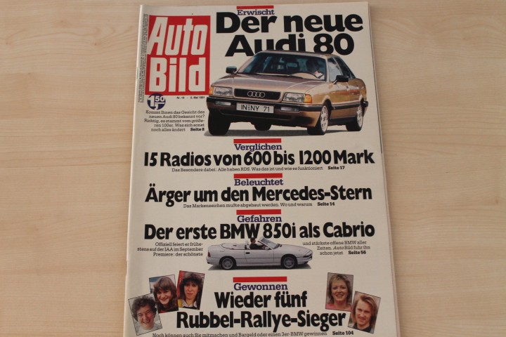 Deckblatt Auto Bild (19/1991)